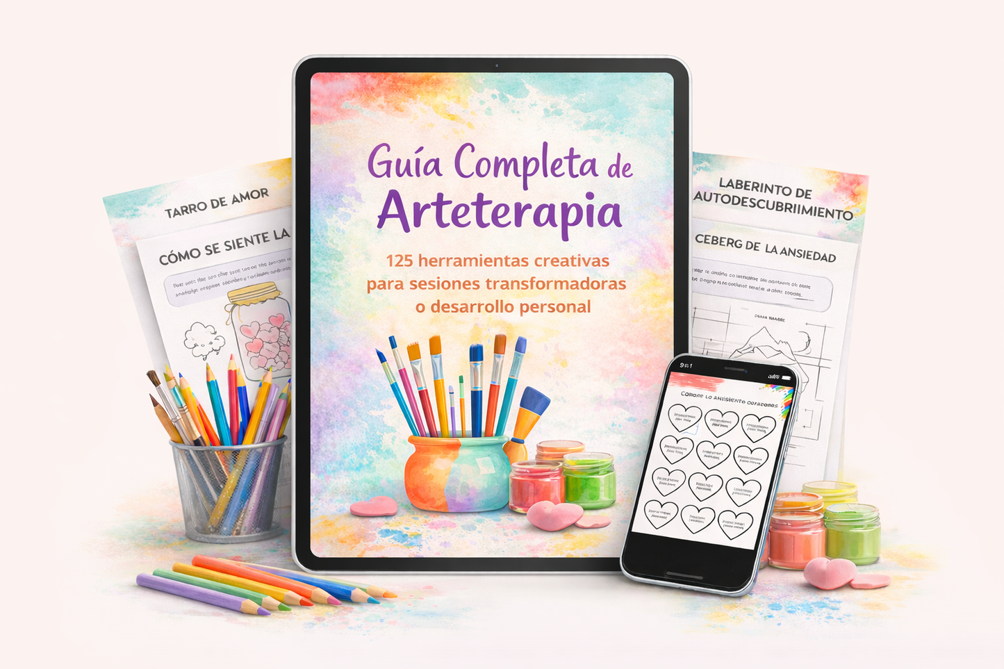 125 técnicas de Arteterapia - Una forma simple de soltar lo que sientes y guiar emociones desde hoy
