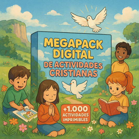 Megapack Digital de Actividades Cristianas +1000 actividades imprimibles para niños y jóvenes