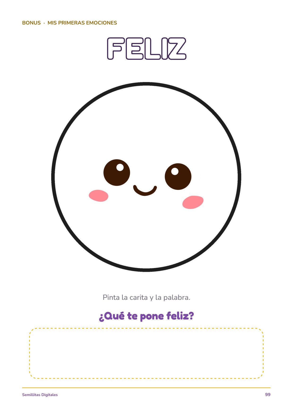Bonus: Mis primeras emociones