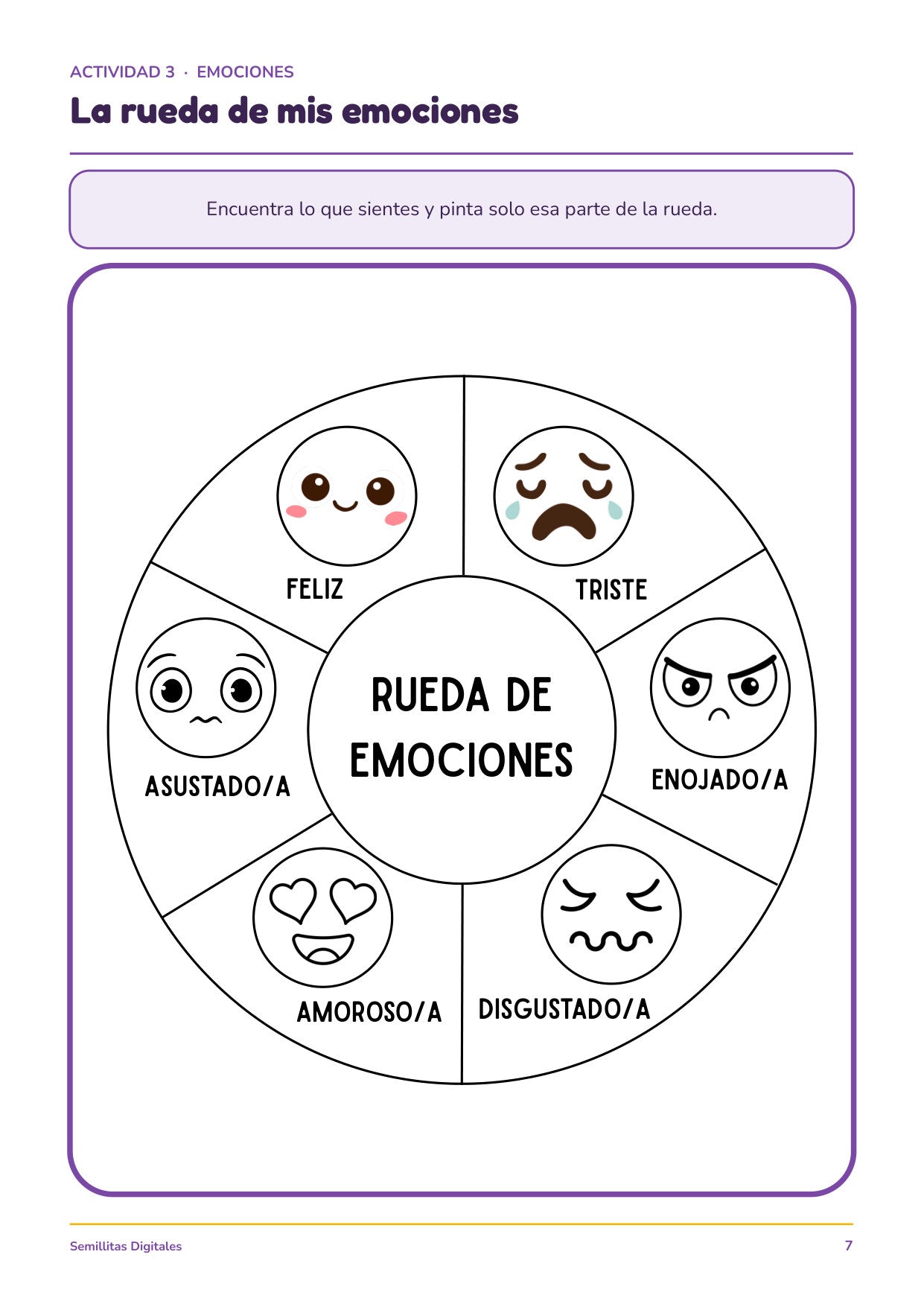 La rueda de mis emociones